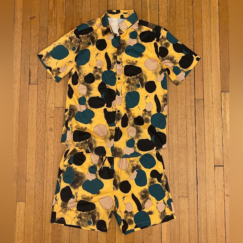 SHEIN Men’s Shirt and Short Set